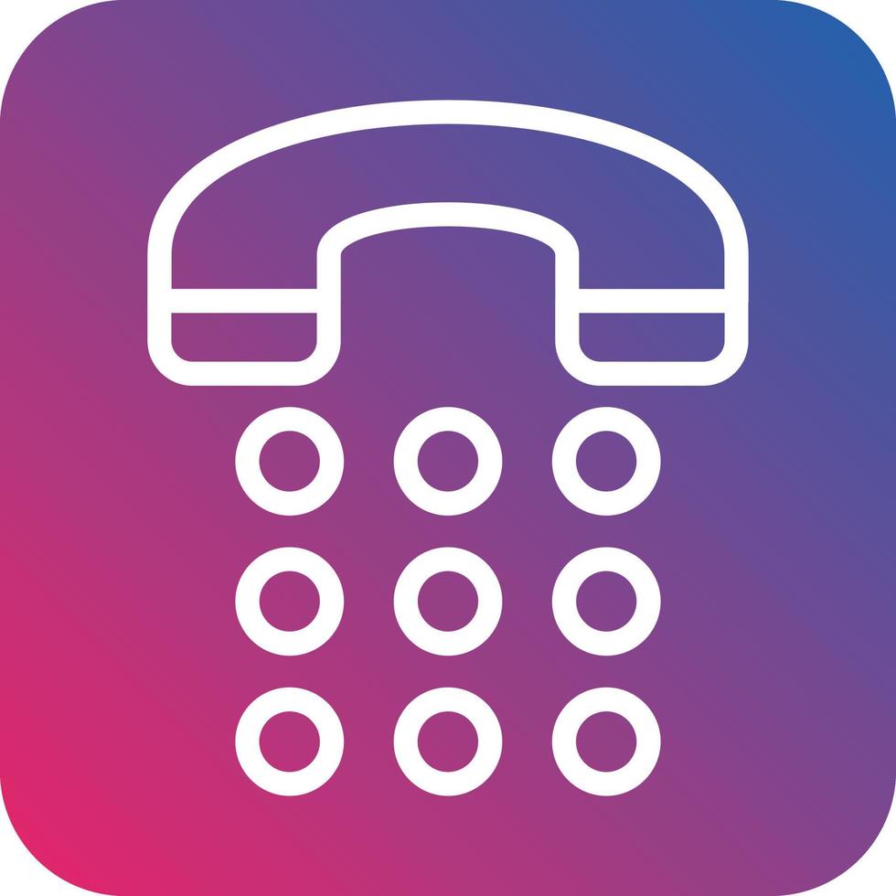 Phone Dial Vector Icon Design