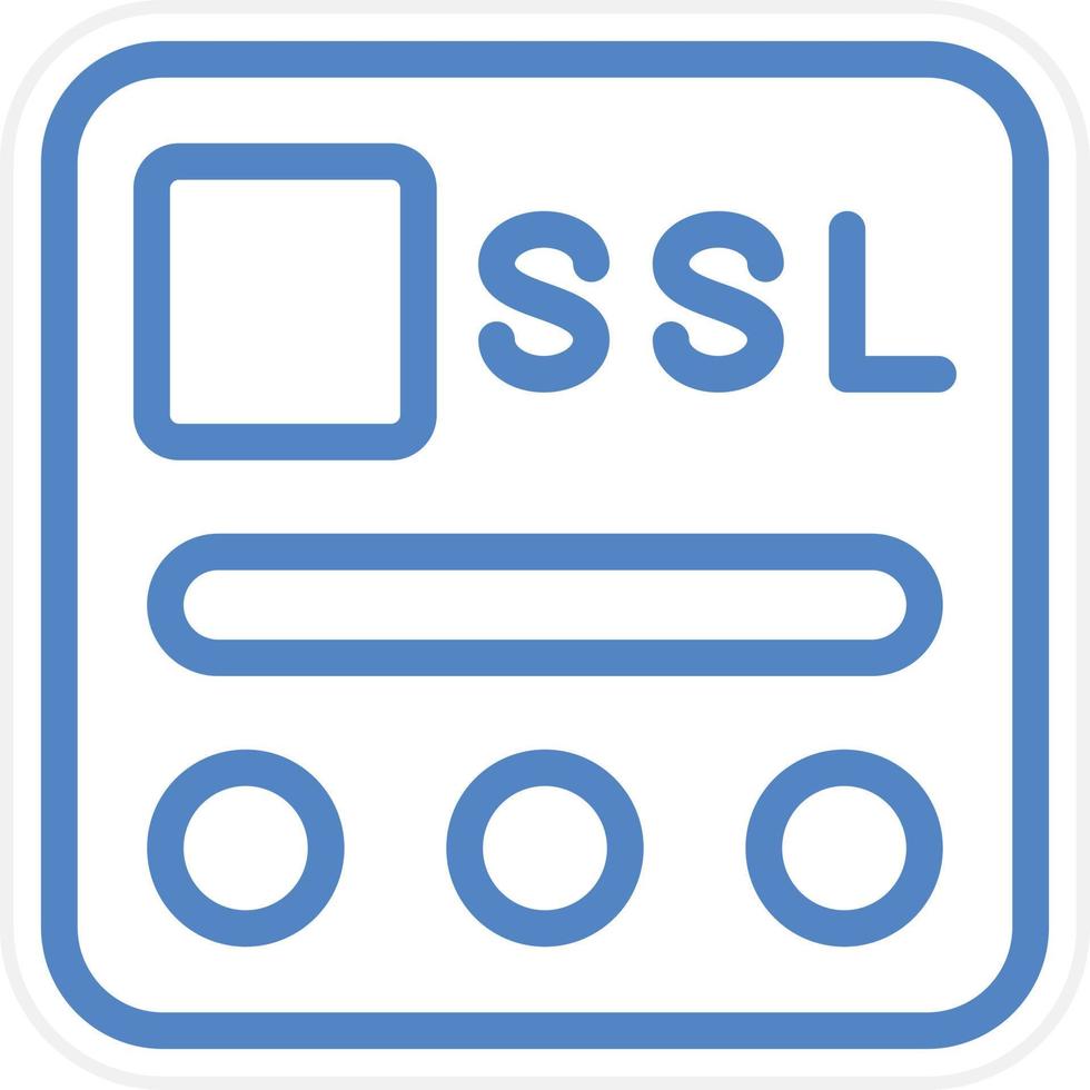 ssl archivo vector icono estilo