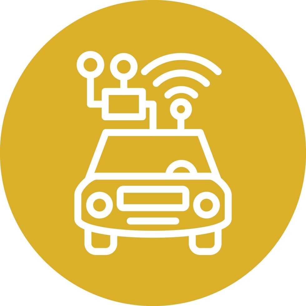 Smart Car Vector Icon Design