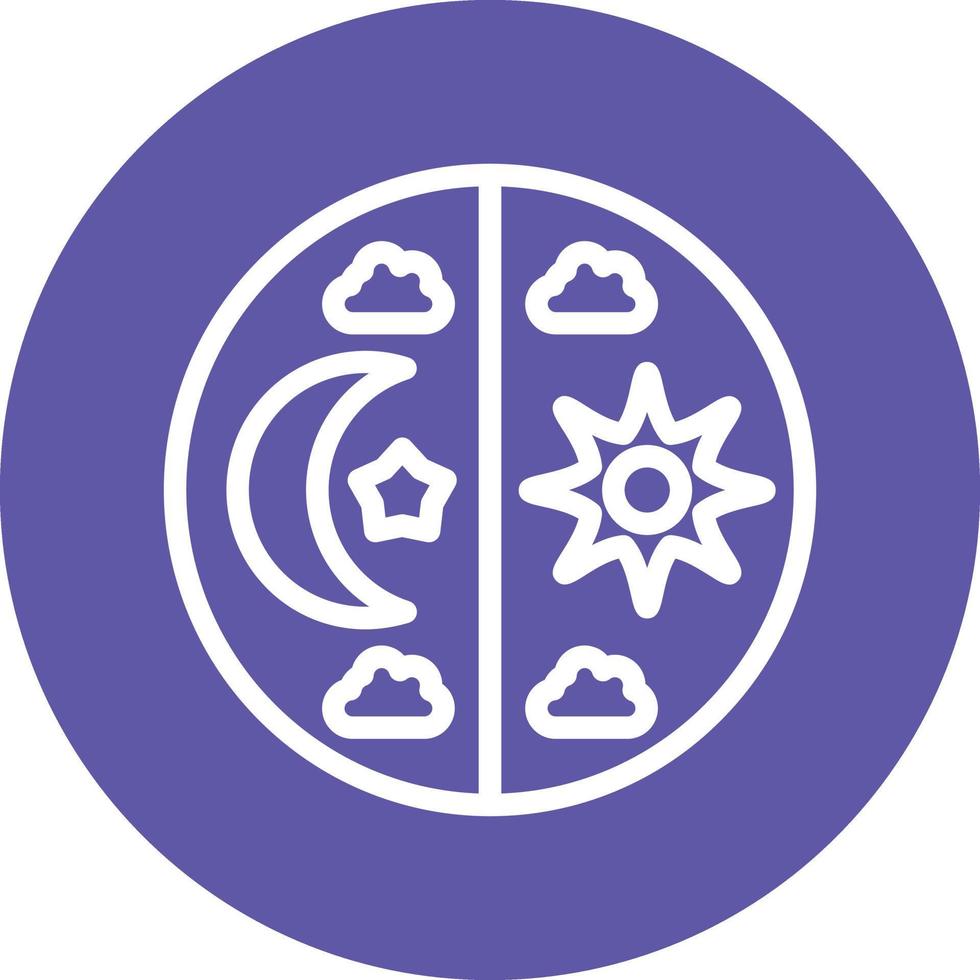 Day and Night Vector Icon Design