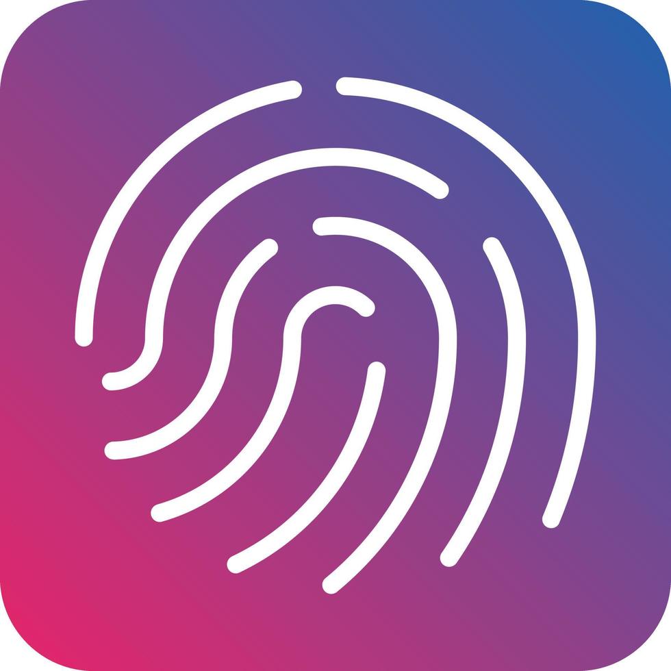 Fingerprint Vector Icon Design