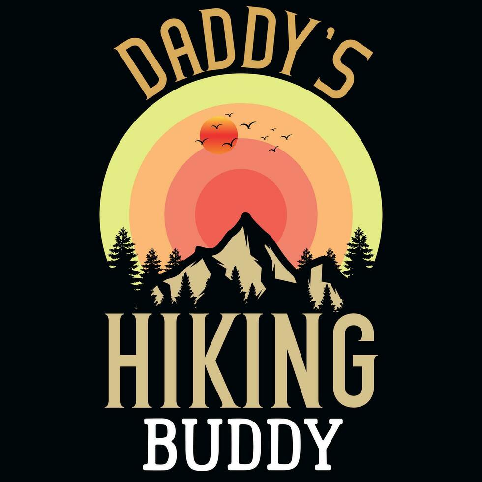 Mountain hiking graphics tshirt design vector