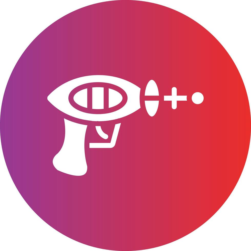 Space Gun Vector Icon Design