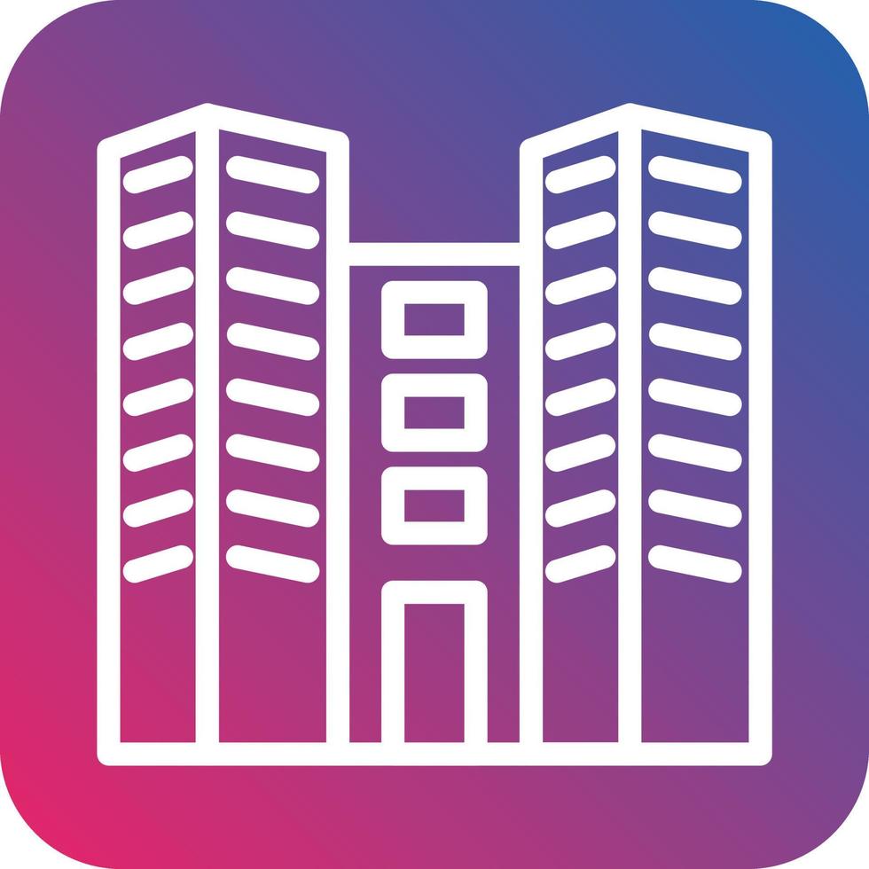 Office Building Vector Icon Design