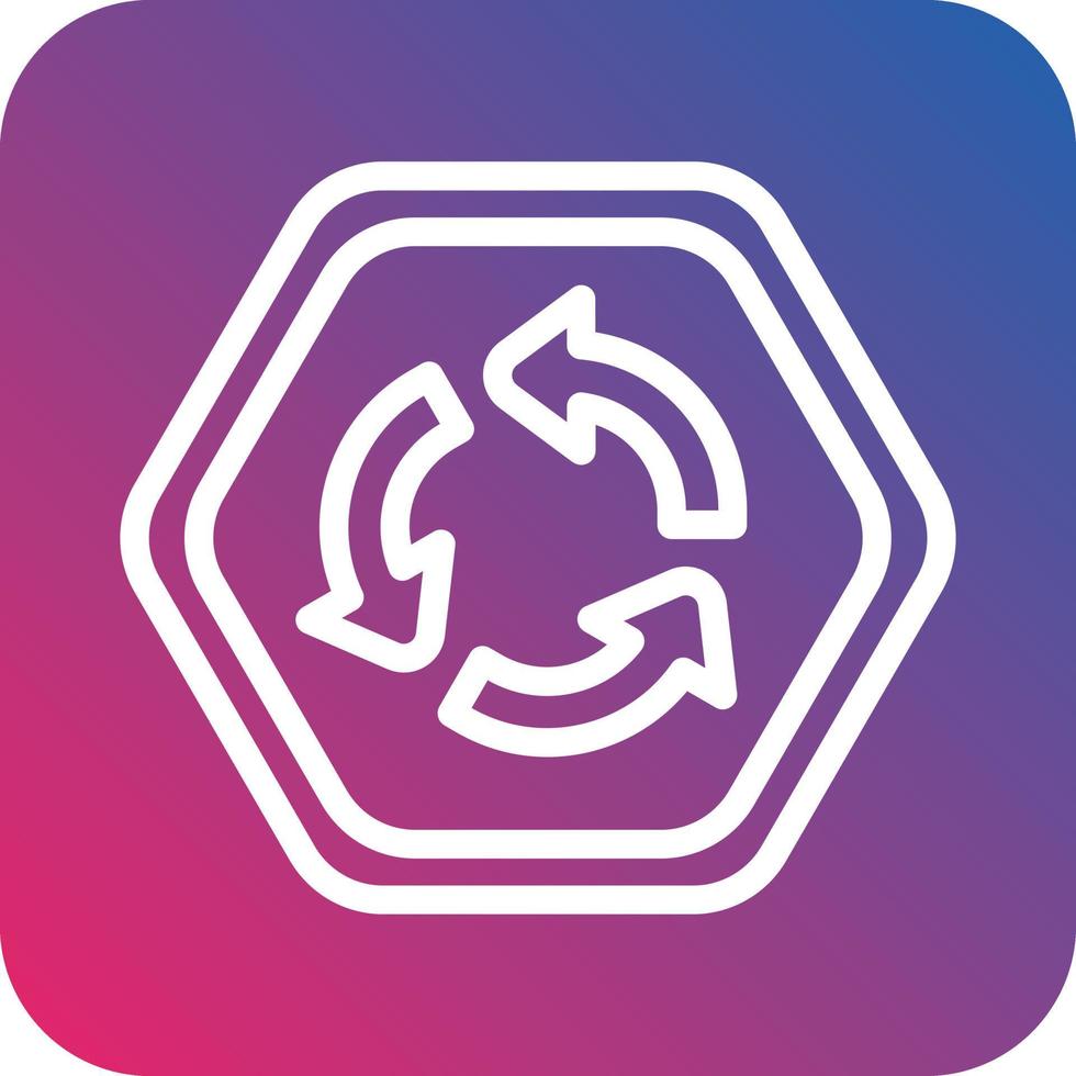 Roundabout Vector Icon Design