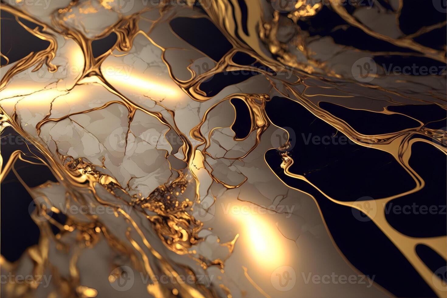 Abstract background black and white marble and liquid gold. Texture of stone and liquid metal backdrop. . photo