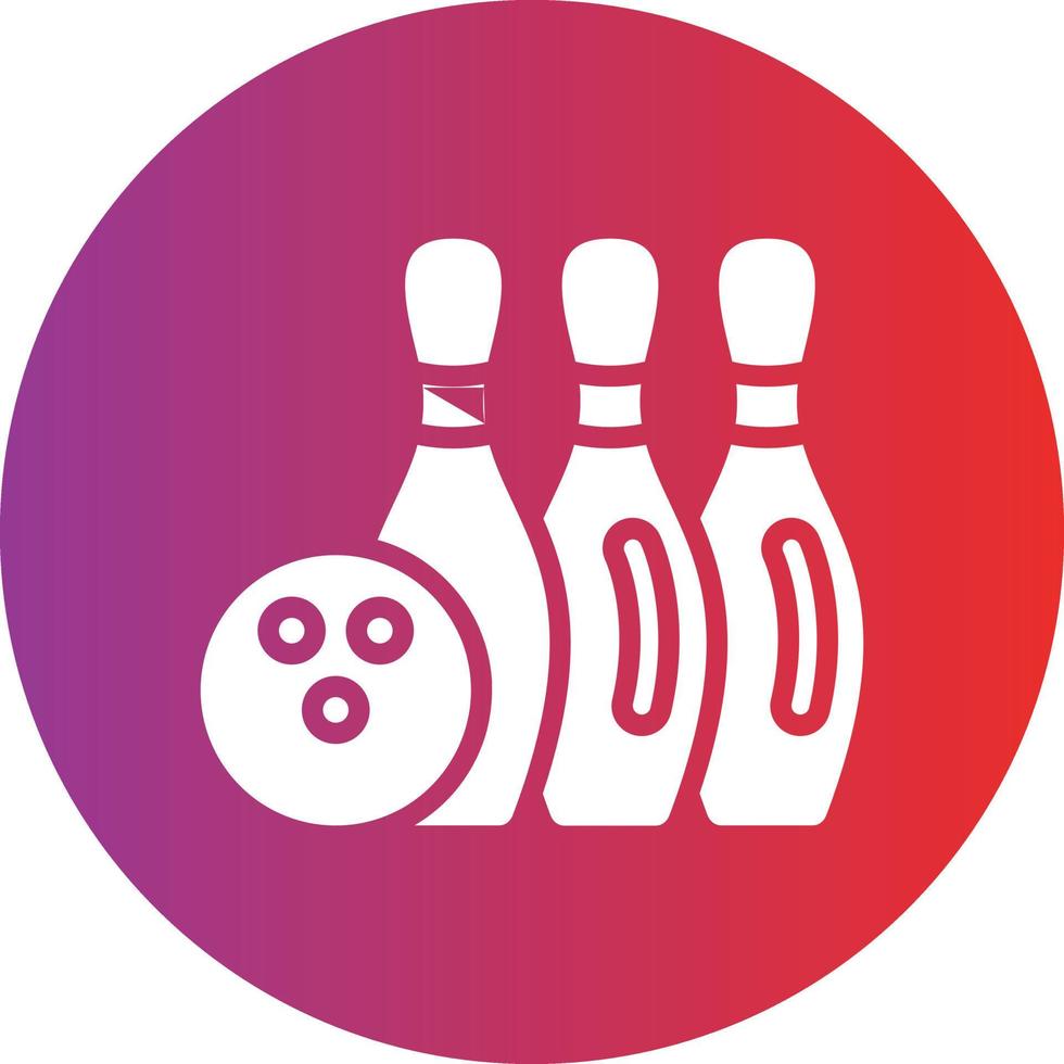 Bowling Vector Icon Design