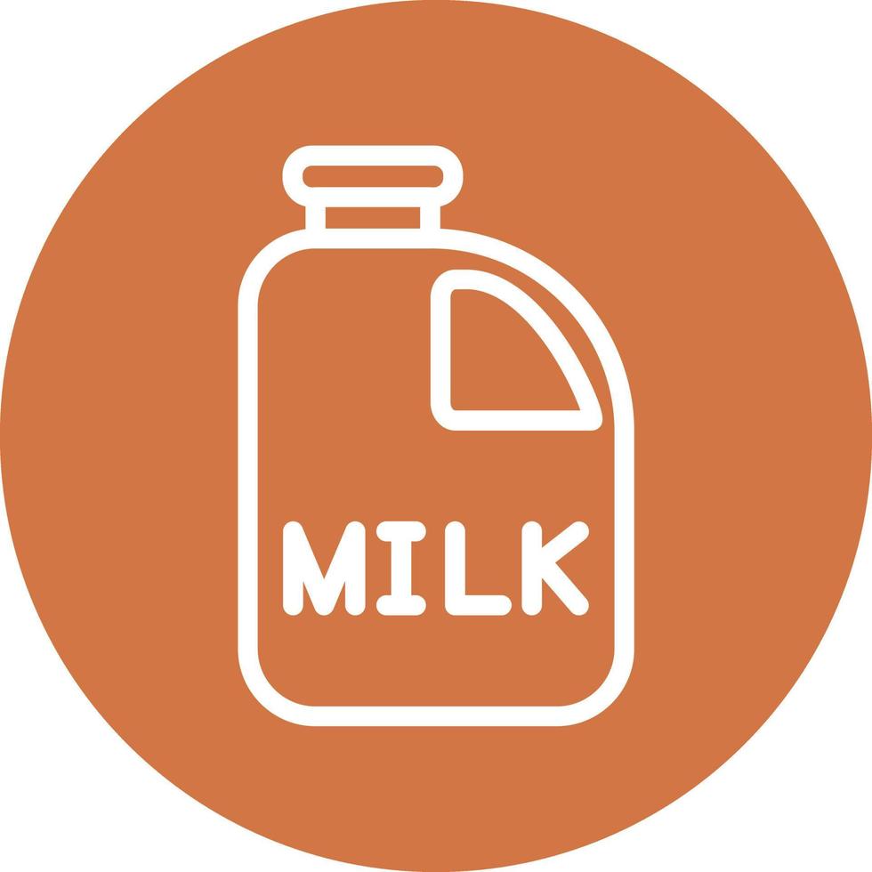 Milk Bottle Vector Icon Design