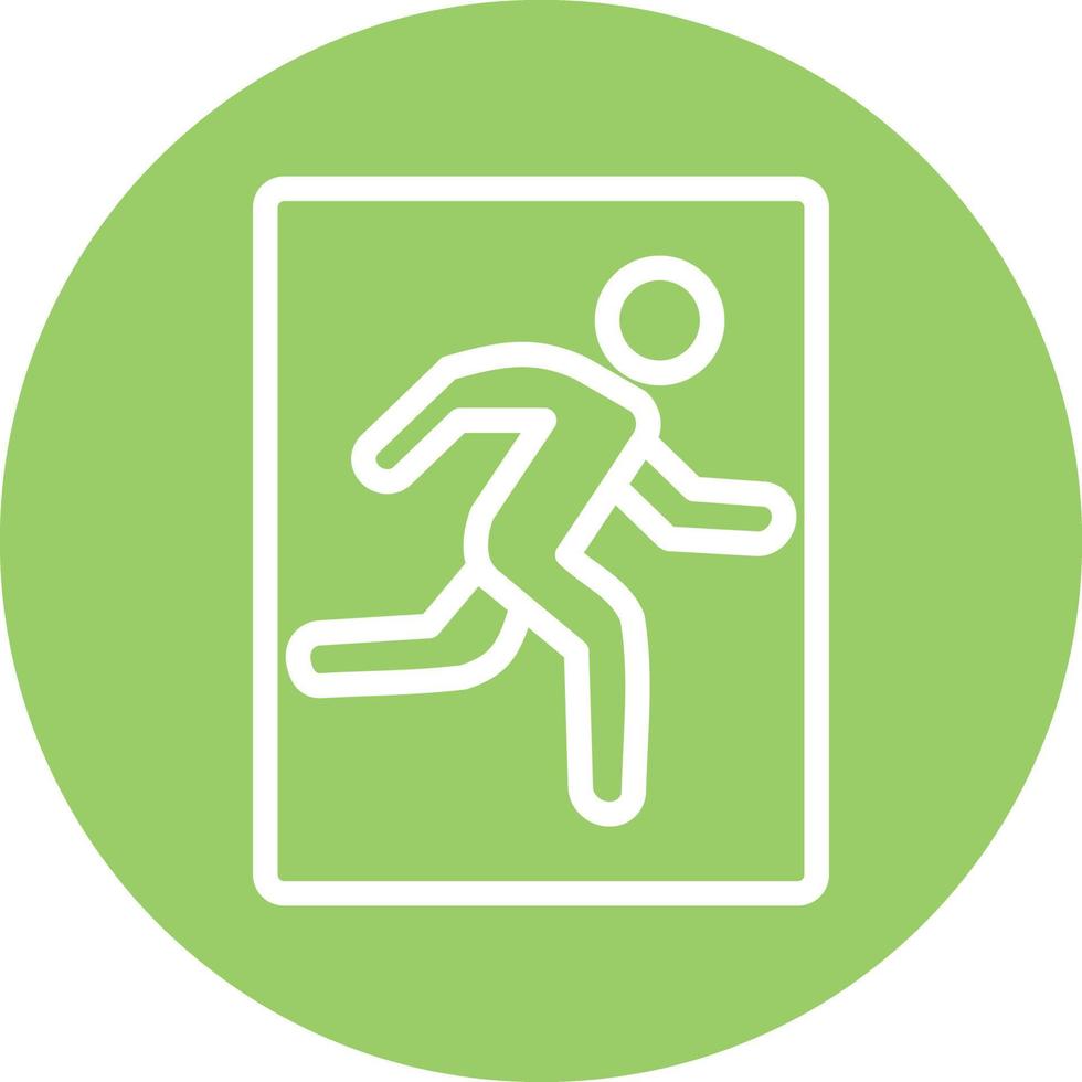 Emergency Exit Vector Icon Design