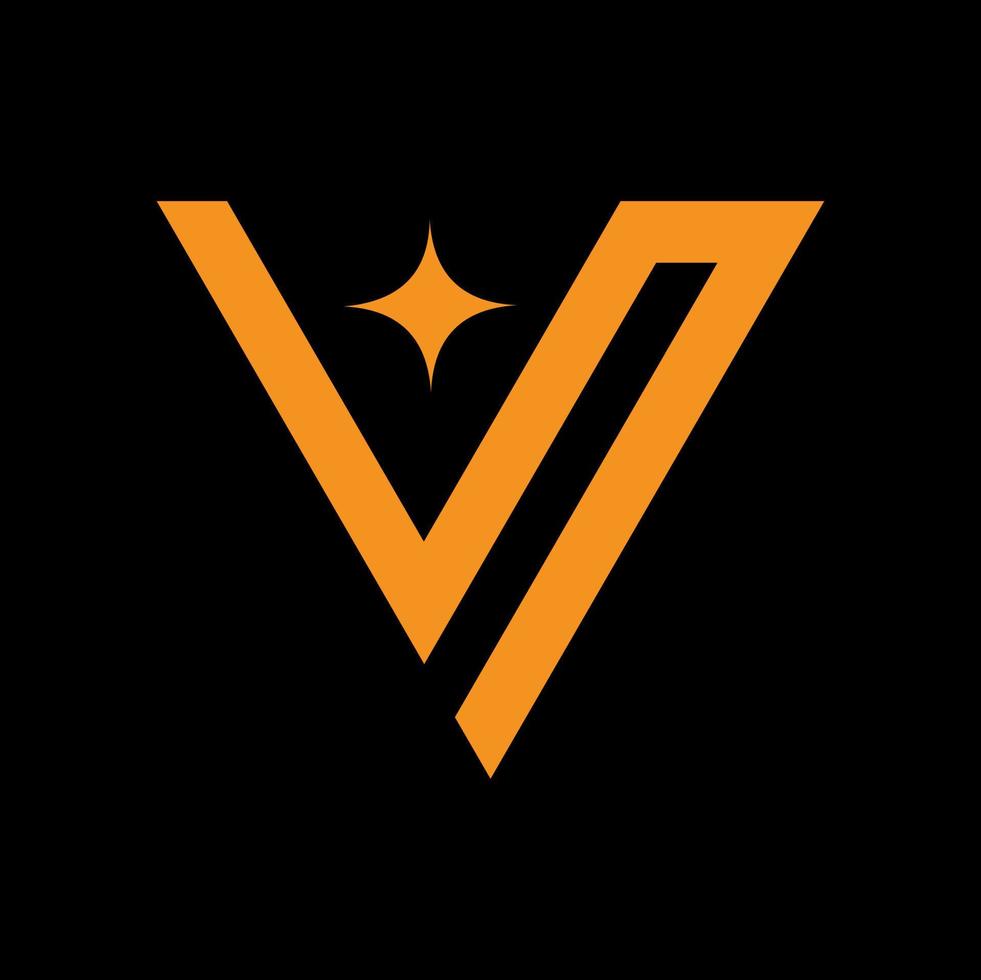 lujo monograma negocio logo diseño. vector