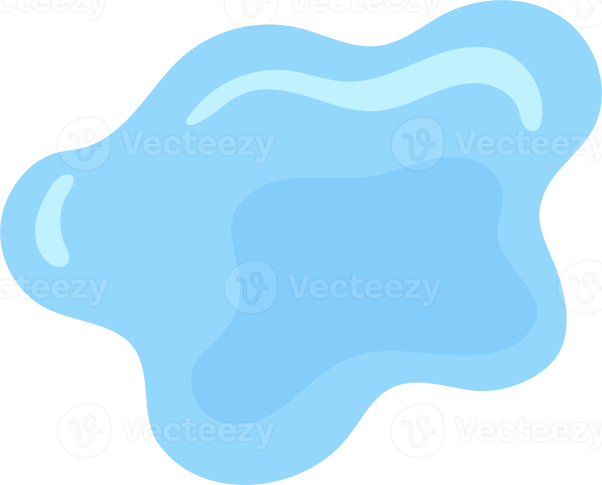 blauw water plons, element en illustratie png