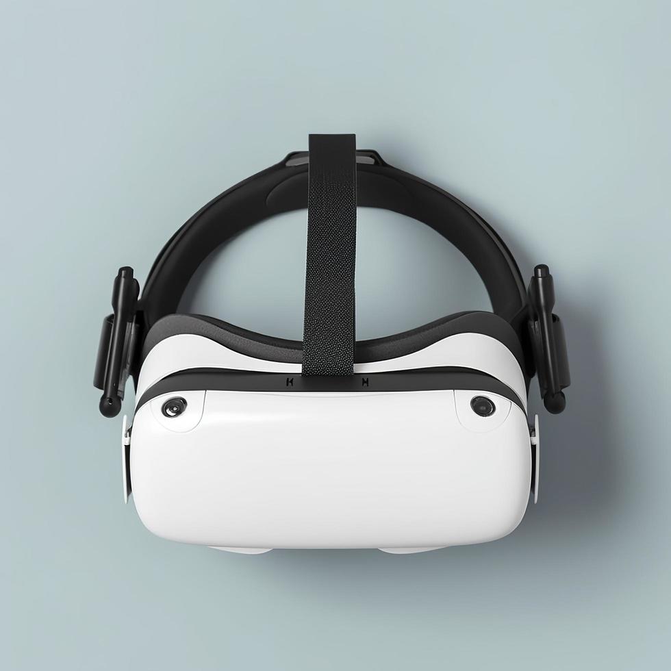 Virtual reality vr headset icon isolated 3d render illustration, generat ai photo