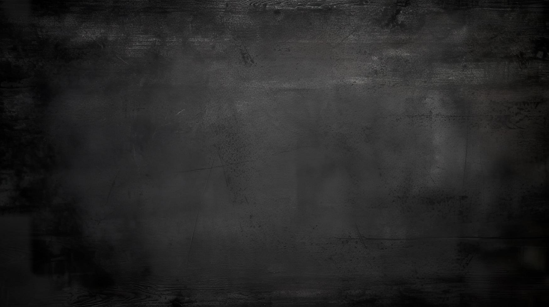 Free photo old black background. grunge texture. dark wallpaper. blackboard, chalkboard, room wall, generat ai