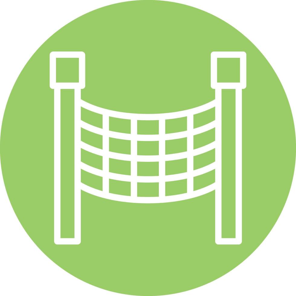 Volleyball Net Vector Icon Design