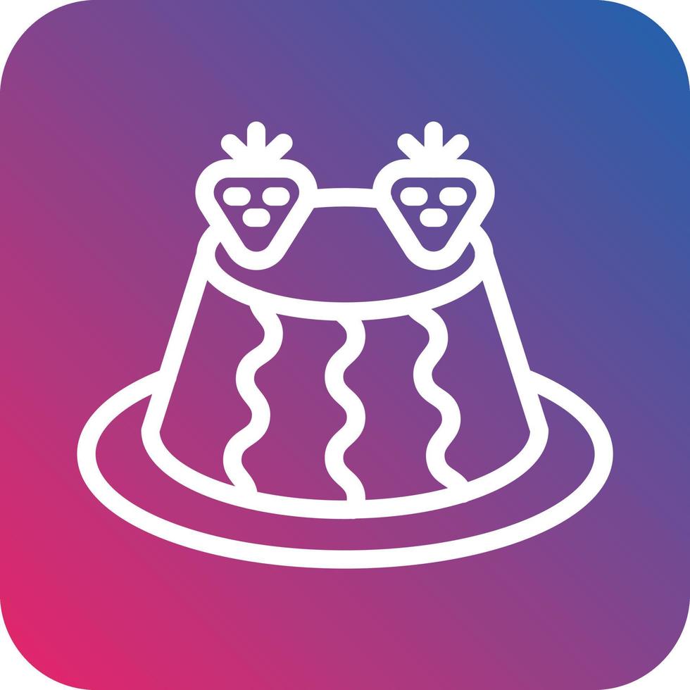 Pudding Vector Icon Design