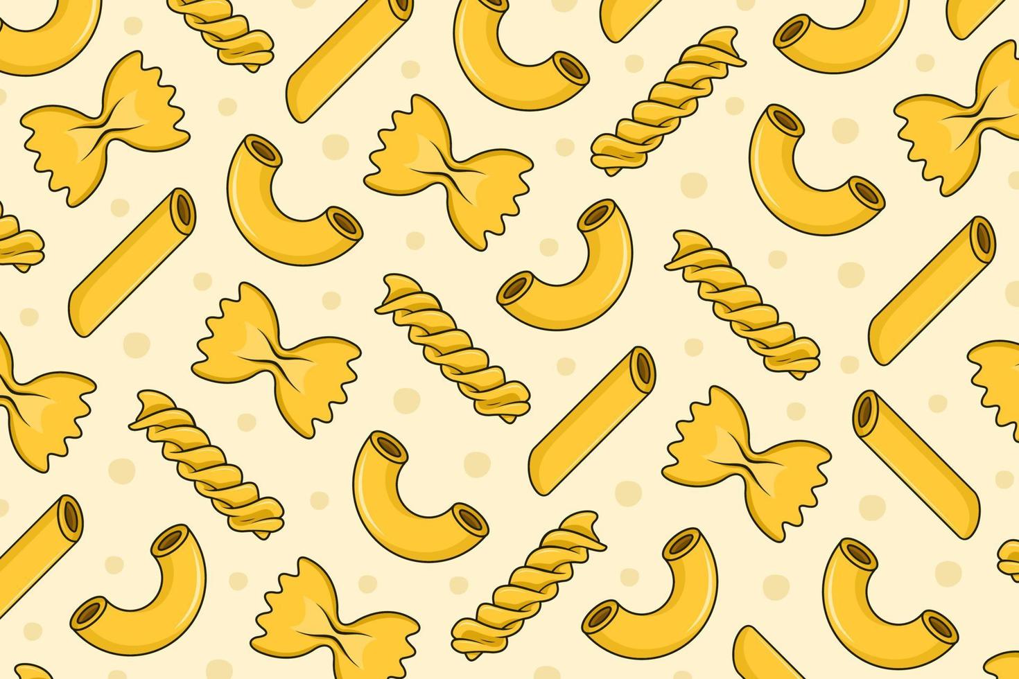 Macaroni pattern backround vector design