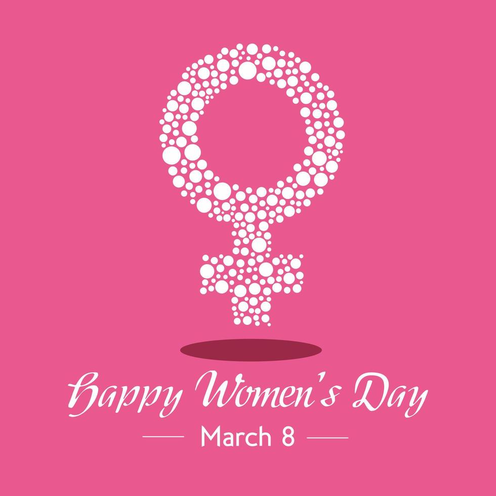 International women's day poster. Woman sign. Happy Mother's Day. Eps10 vector illustration with place for your text.