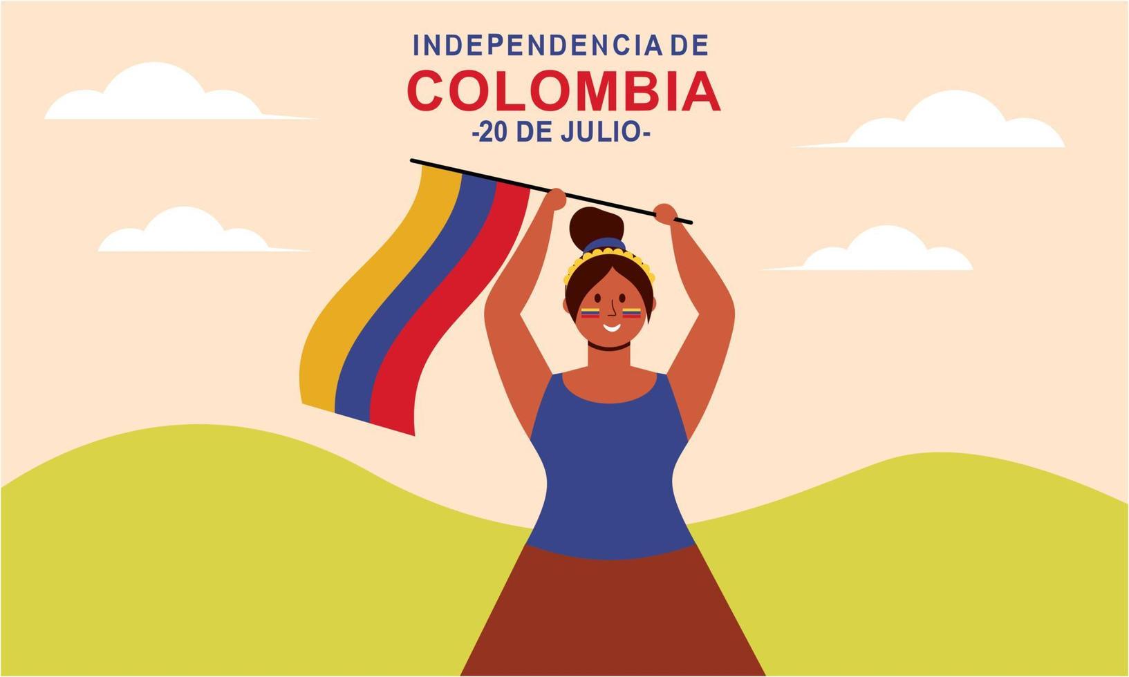 plano 20 Delaware julio ilustración, festividades en Colombia 22715587