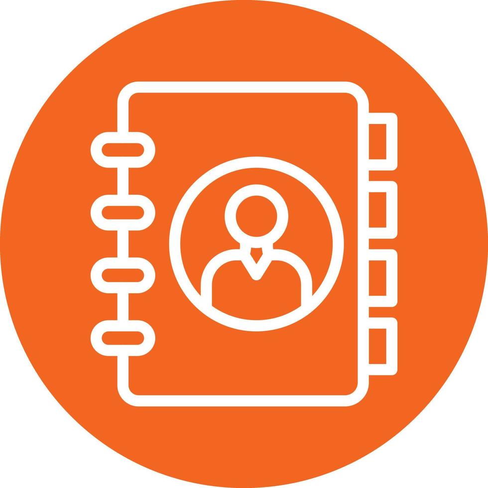 Contact List Vector Icon Design