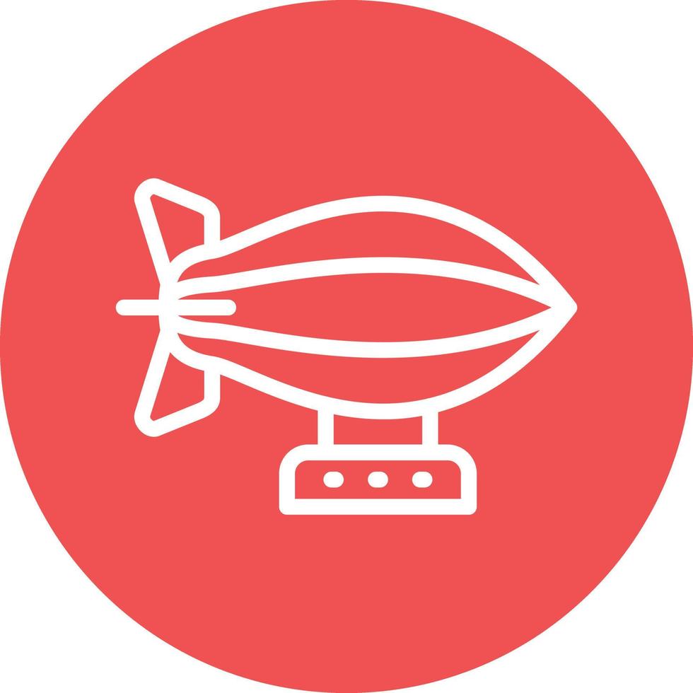 Zeppelin Vector Icon Design