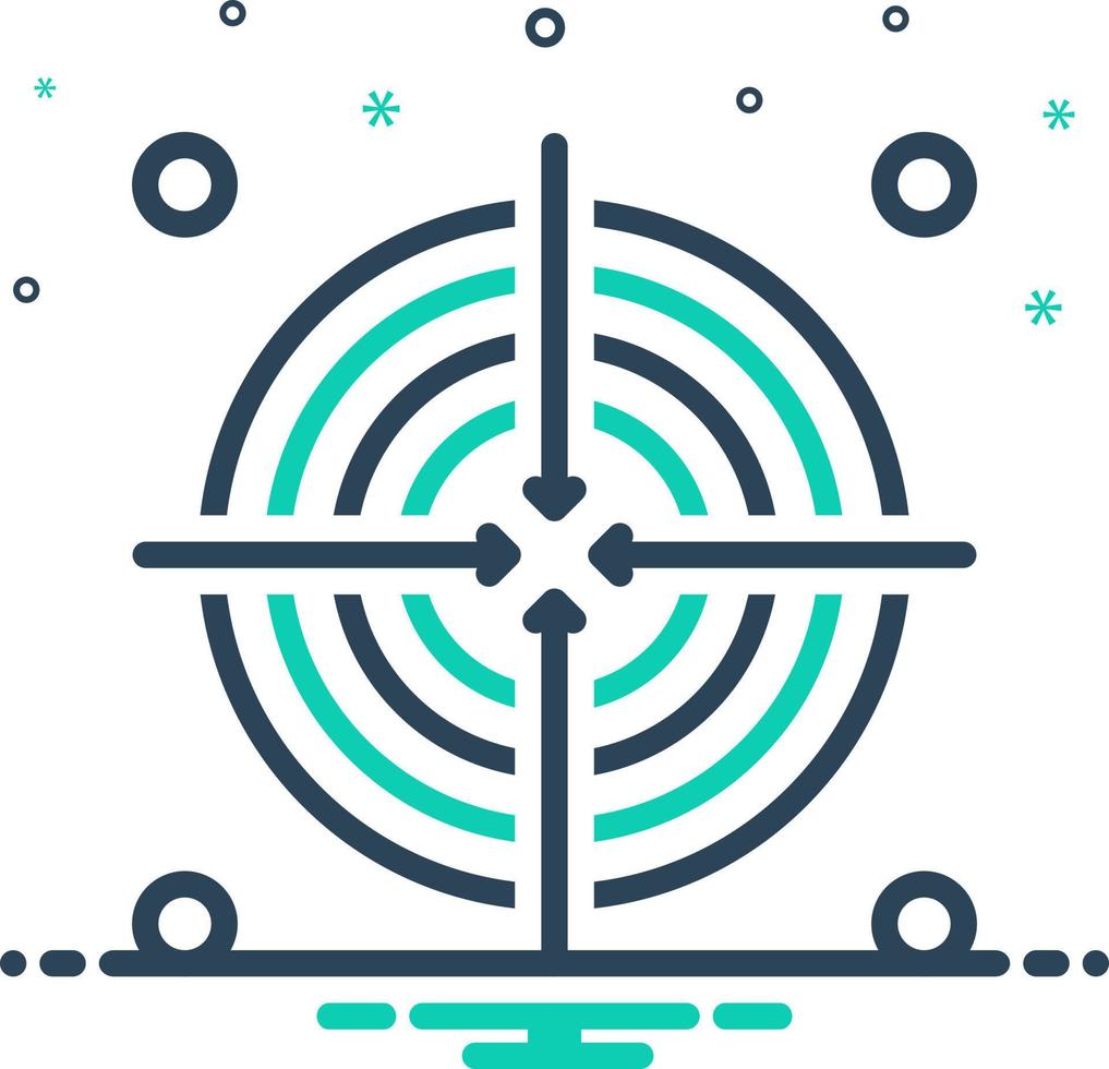 mix icon for intent vector