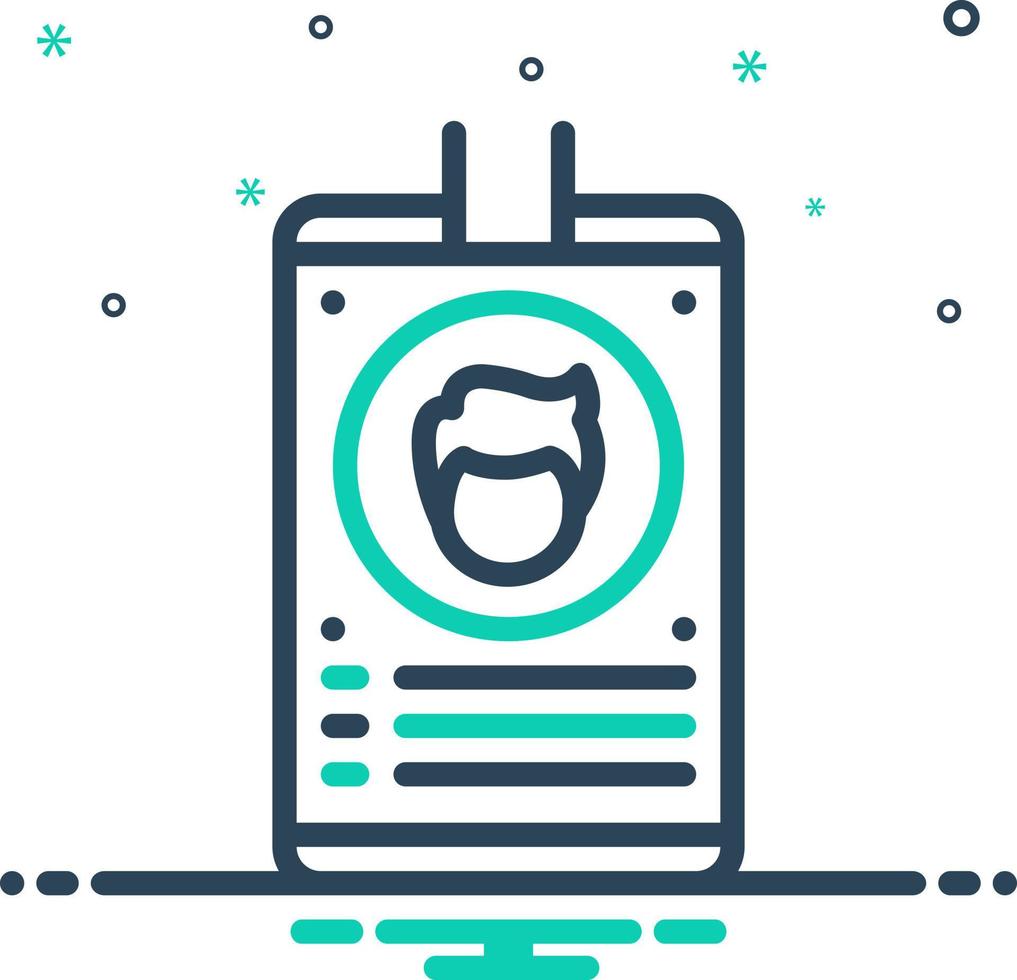 mix icon for identifier vector