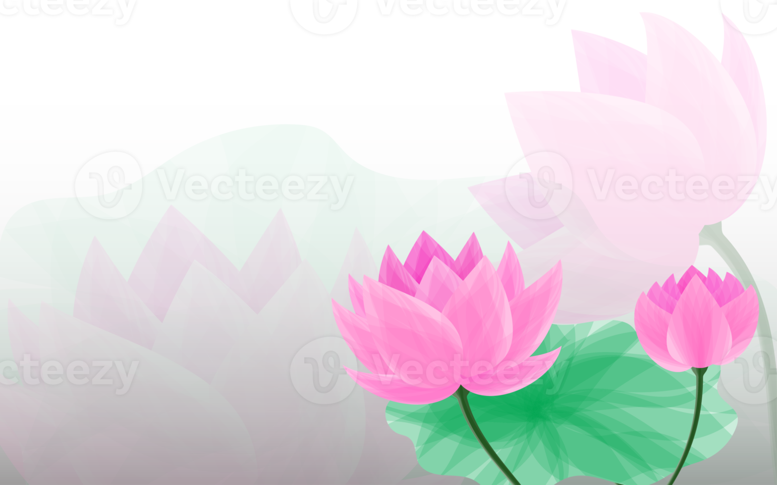 Abstract art lotus flower png