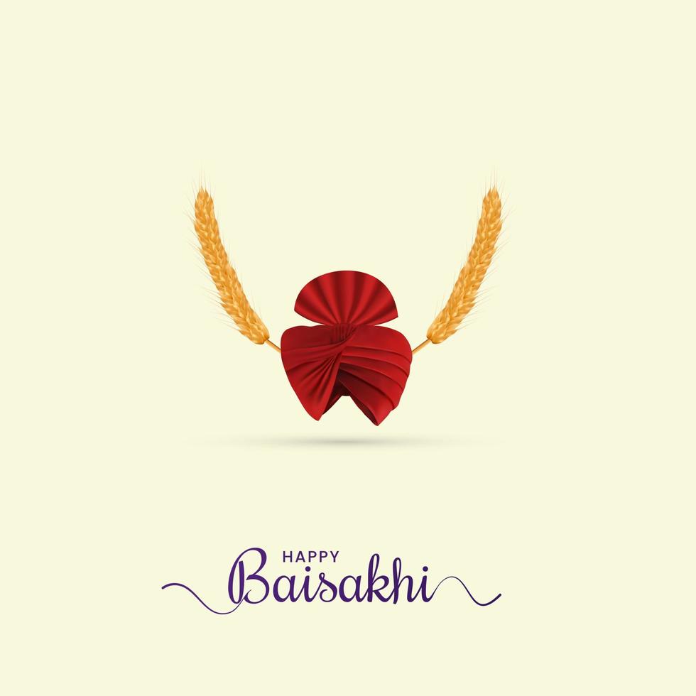 celebracion de punjabi festival vaisakhi baisakhi festival creativo diseño con tipografía, baisakhi festival saludo, social medios de comunicación enviar vector