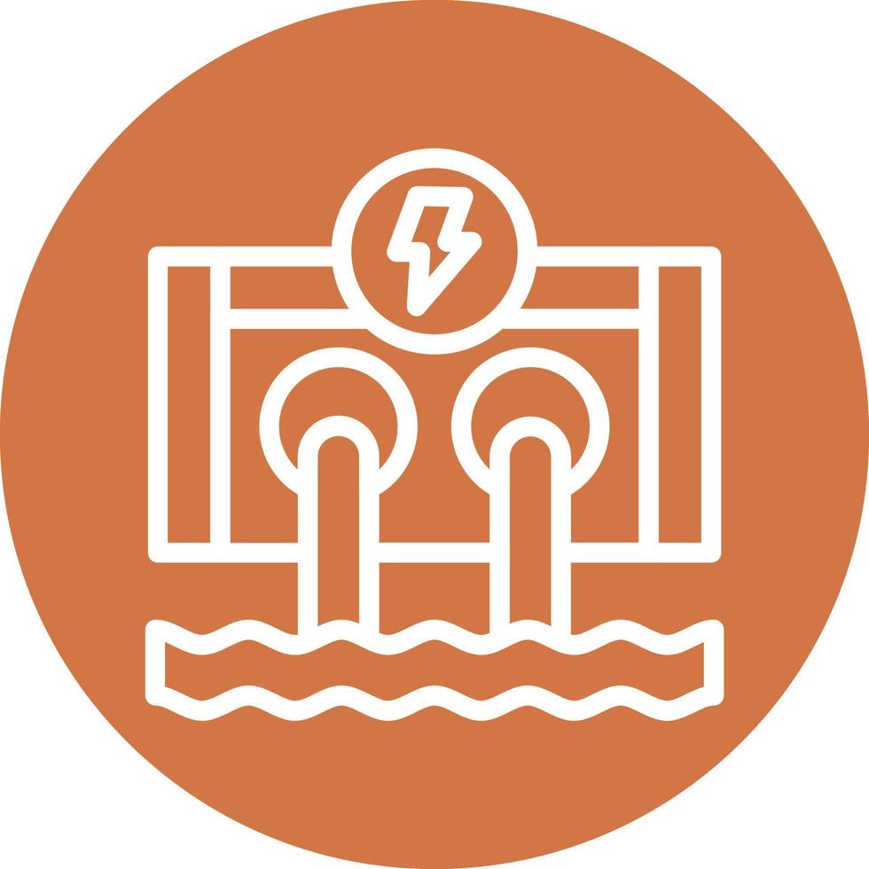 Hydro Power Vector Icon Design