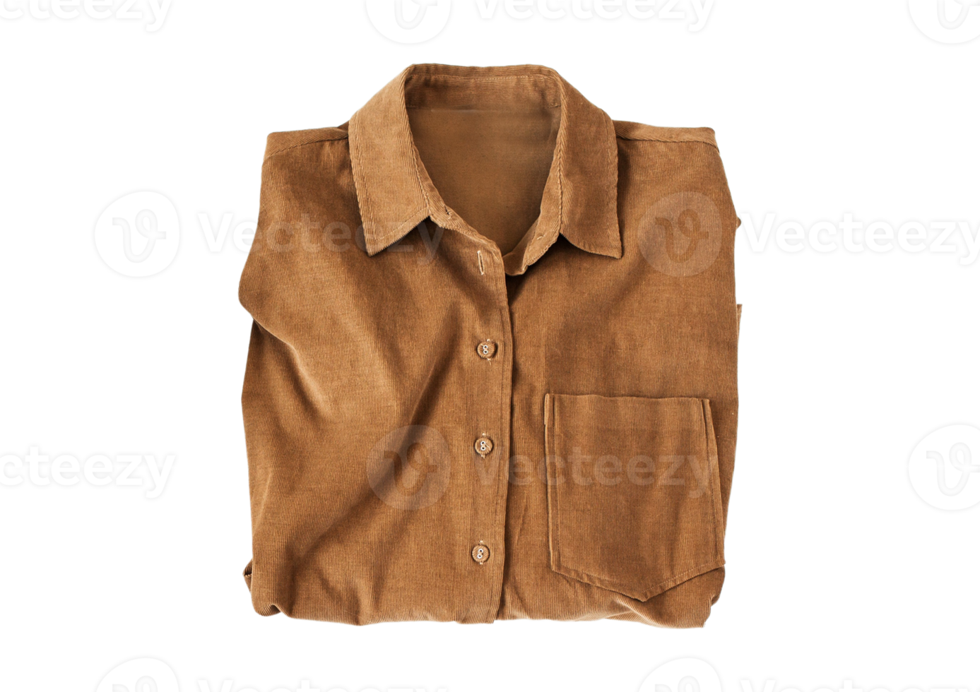 Brown shirt isolated on a transparent background png