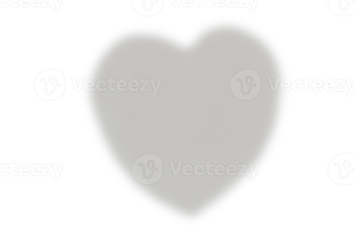 Heart-shaped plate isolated on a transparent background png