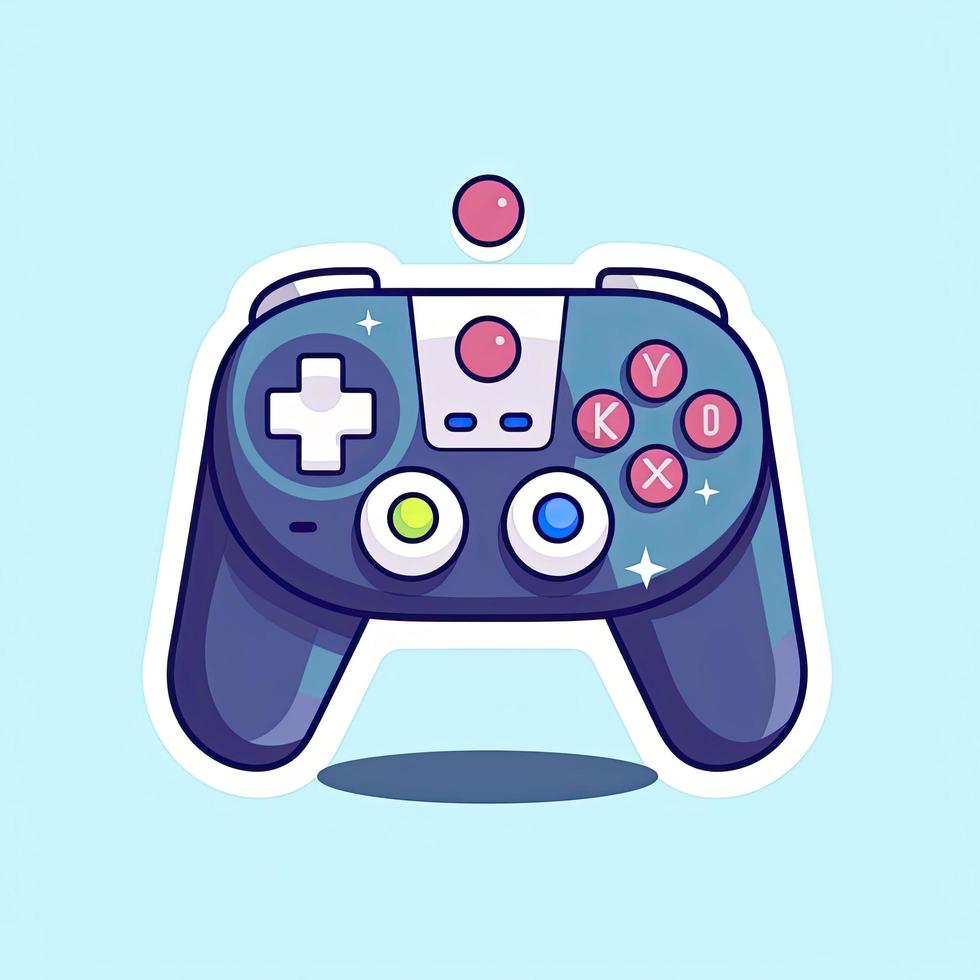 Joystick game. sport technology cartoon icon illustration, generat ai photo