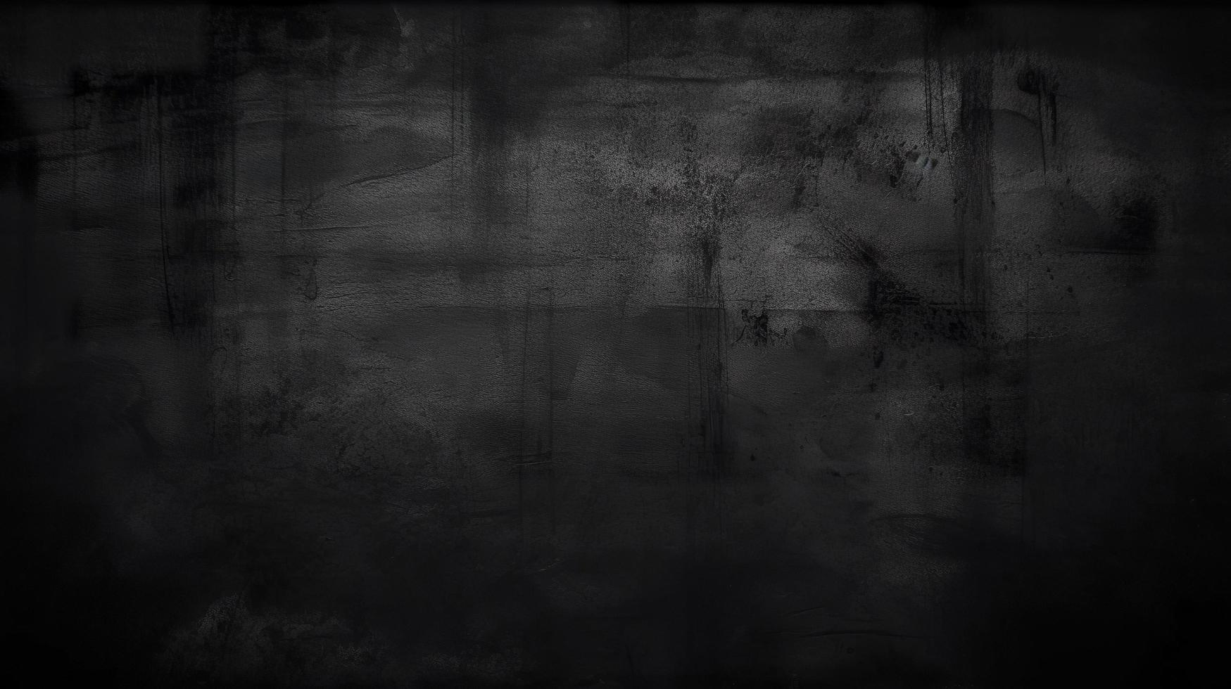 Free photo old black background. grunge texture. dark wallpaper. blackboard, chalkboard, room wall, generat ai