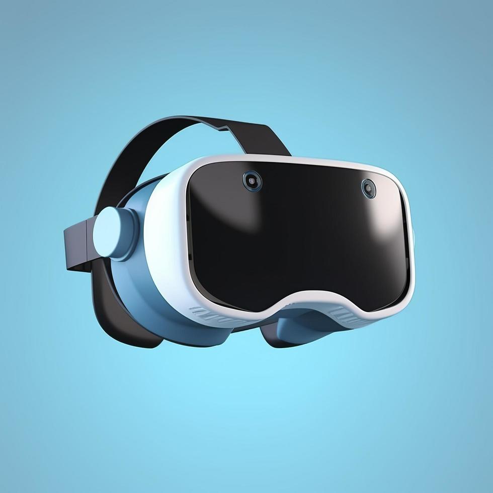 Virtual reality vr headset icon isolated 3d render illustration, generat ai photo