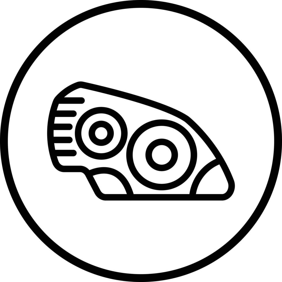 3157 - Headlight.eps vector