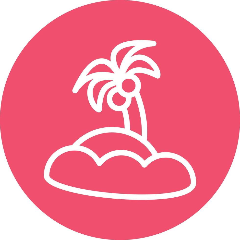 Island Vector Icon Design