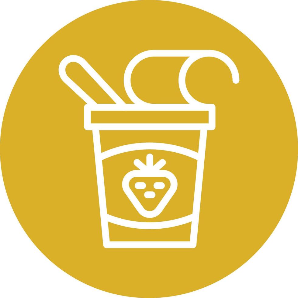 Yogurt Vector Icon Design
