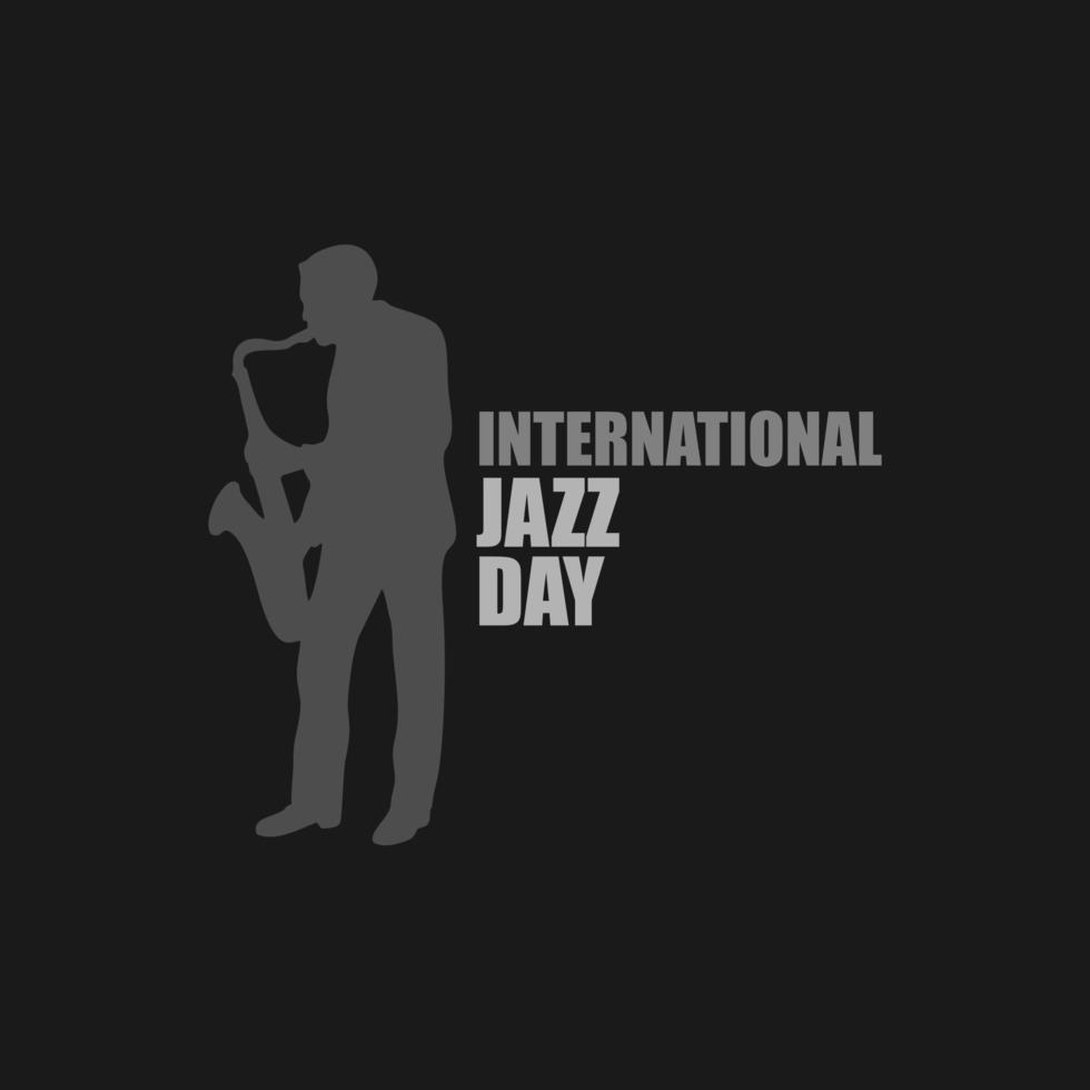 vector graphic of international jazz day good for international jazz day celebration. flat design. flyer design.flat illustration.