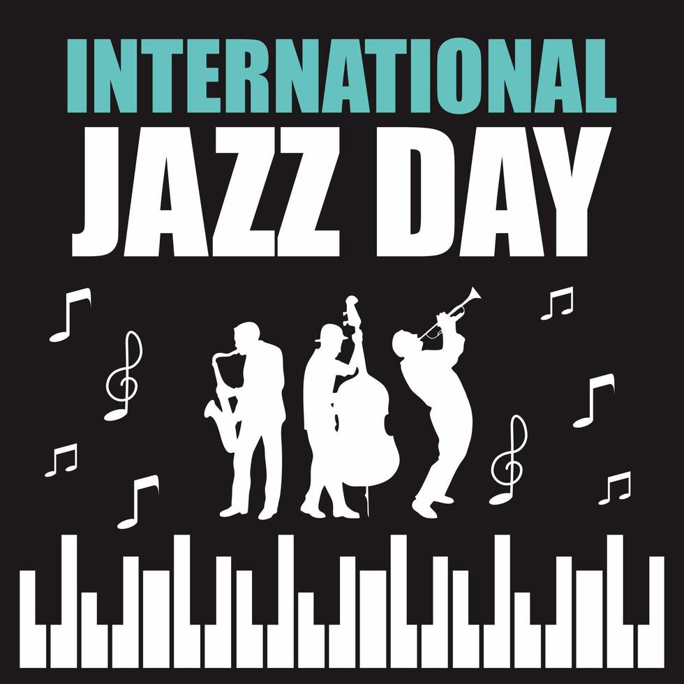 International Jazz Day Logo Vector Template
