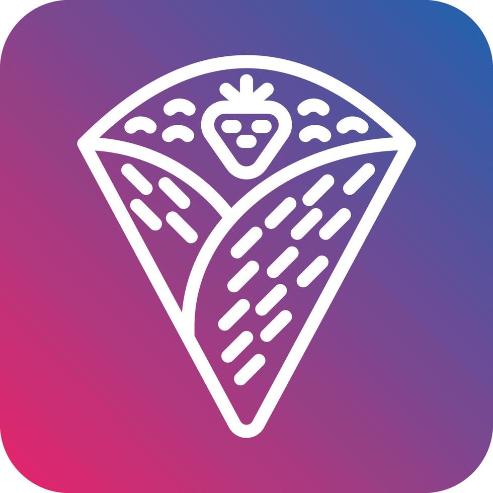 Crepe Vector Icon Design