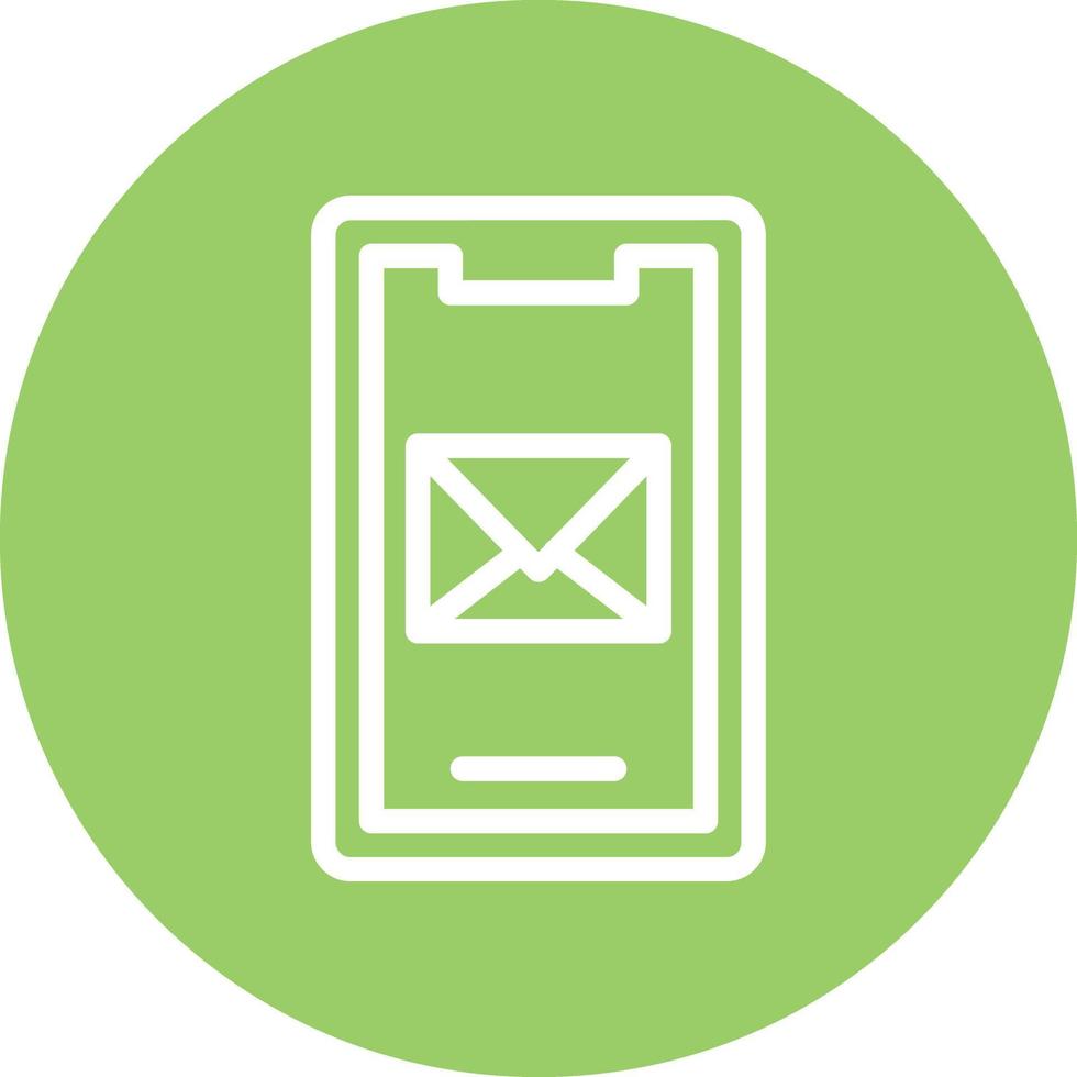 Mobile Mail Vector Icon Design