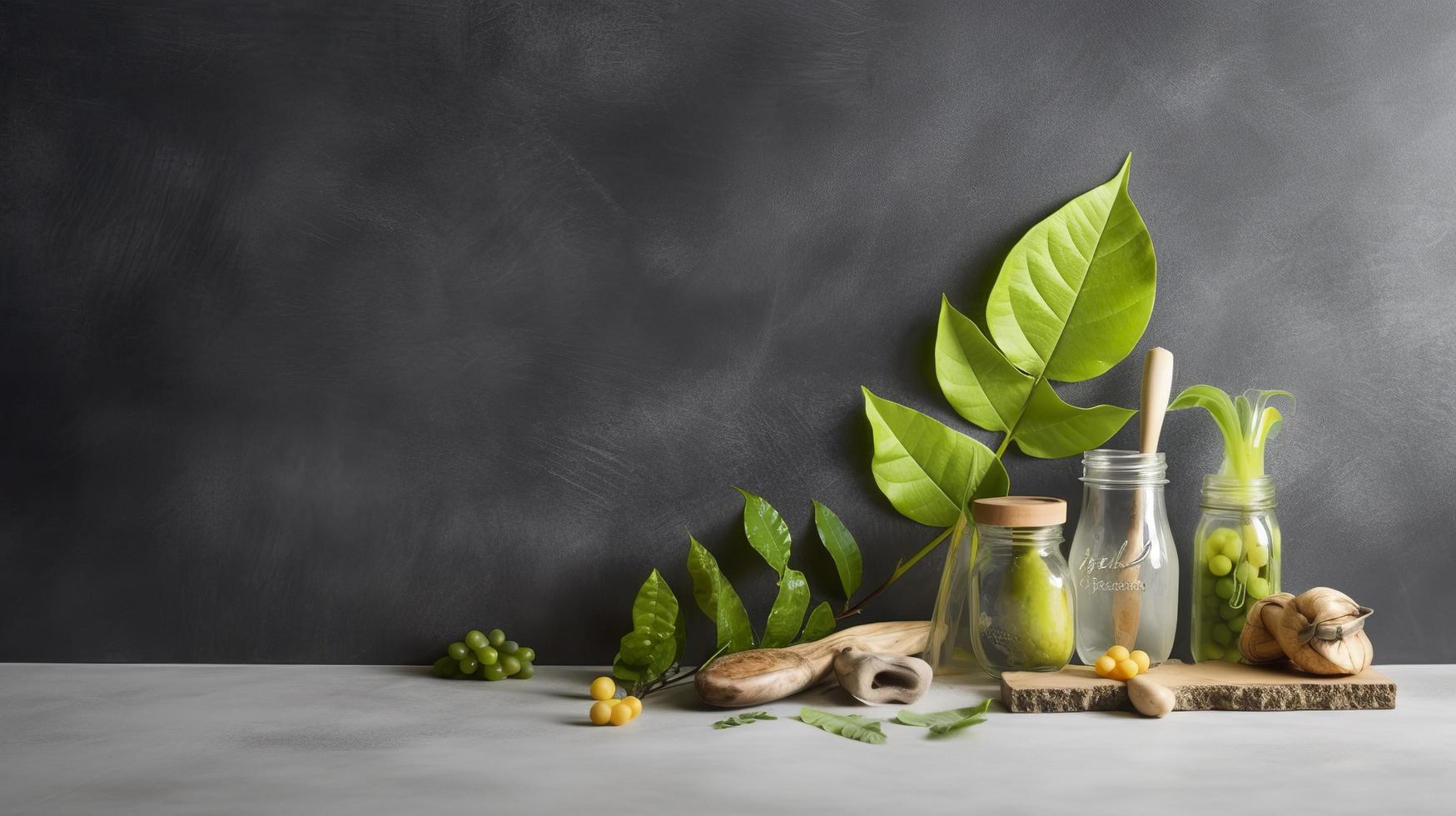 Free photo still life sustainable lifestyle elements composition, generat ai