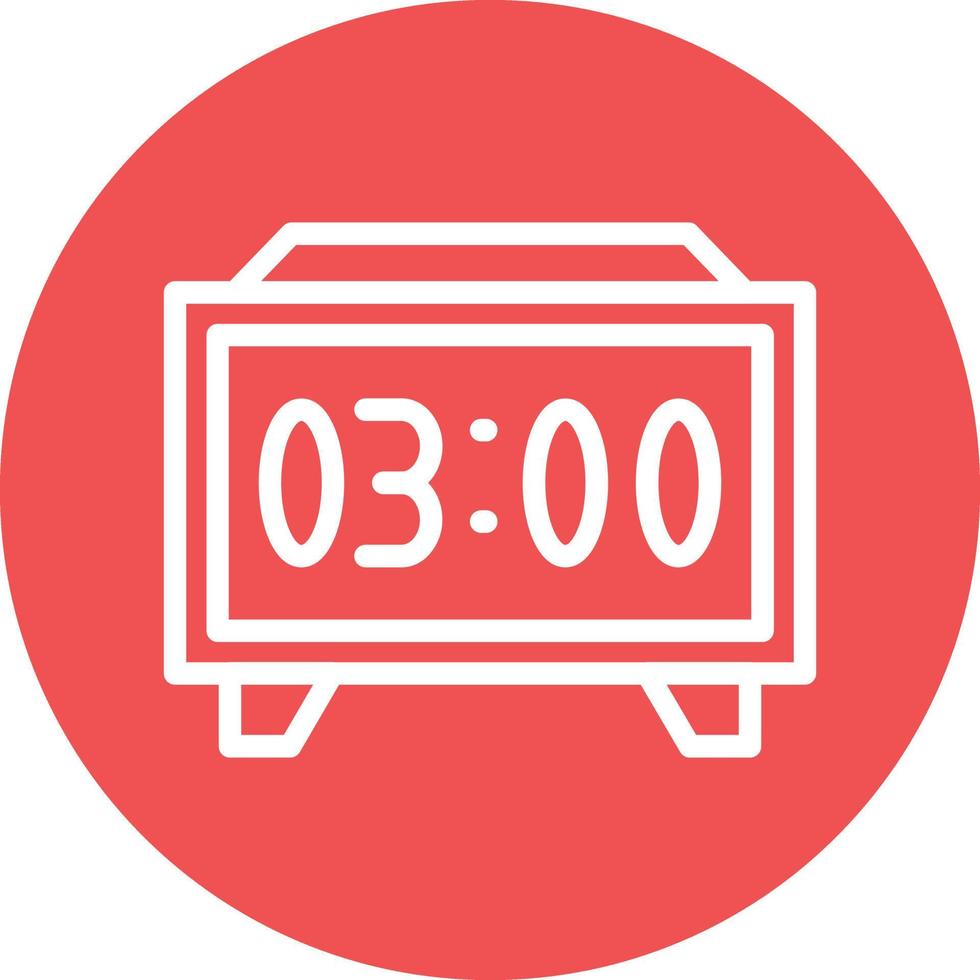Digital Clock Vector Icon Design