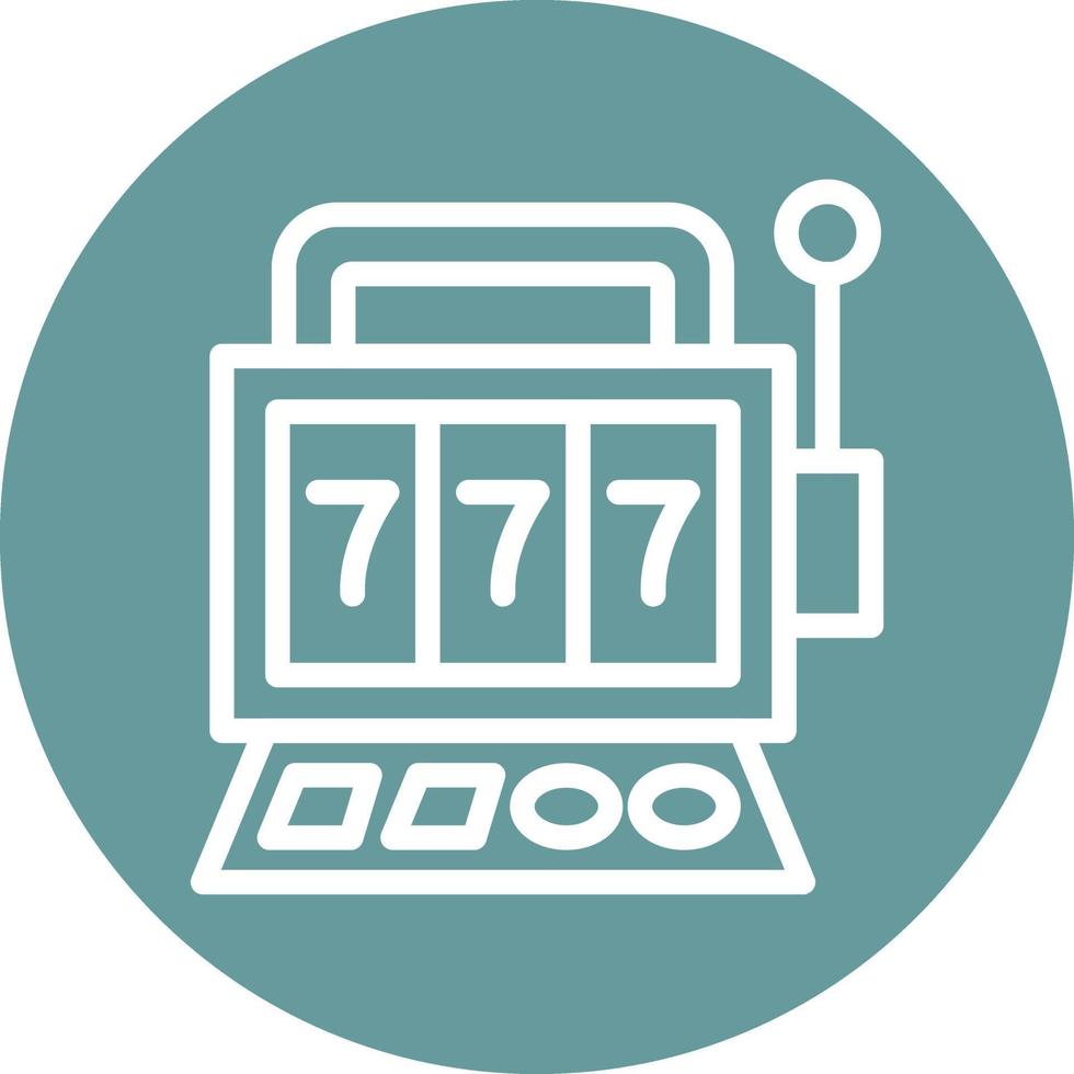 Slot Machine Vector Icon Design