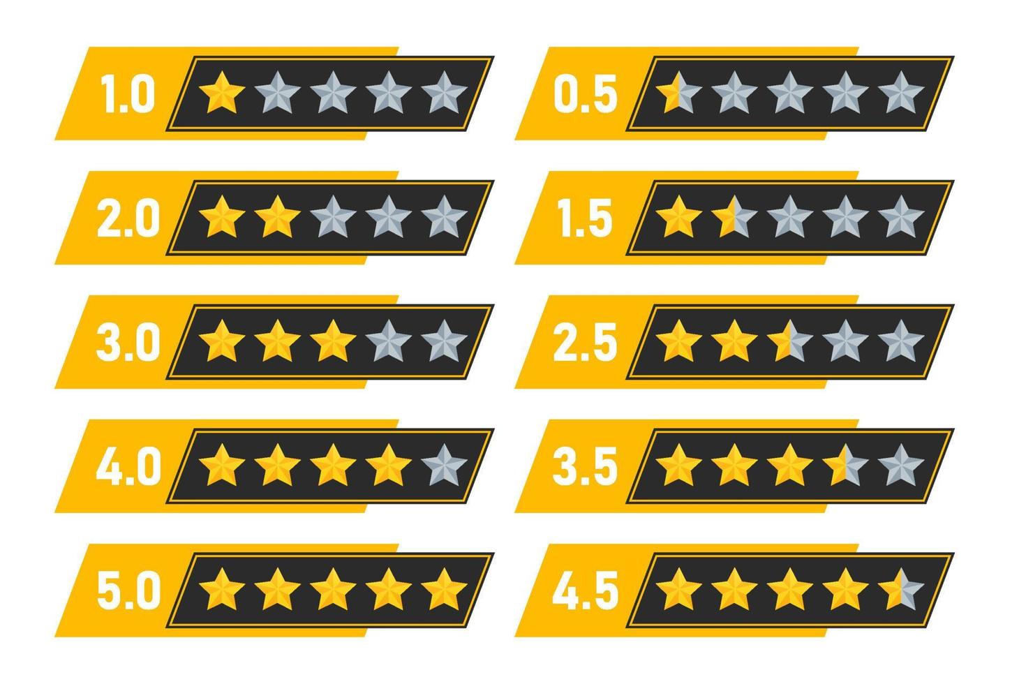 rating stars review symbol quality service star rate customers feedback template minimalist design vector