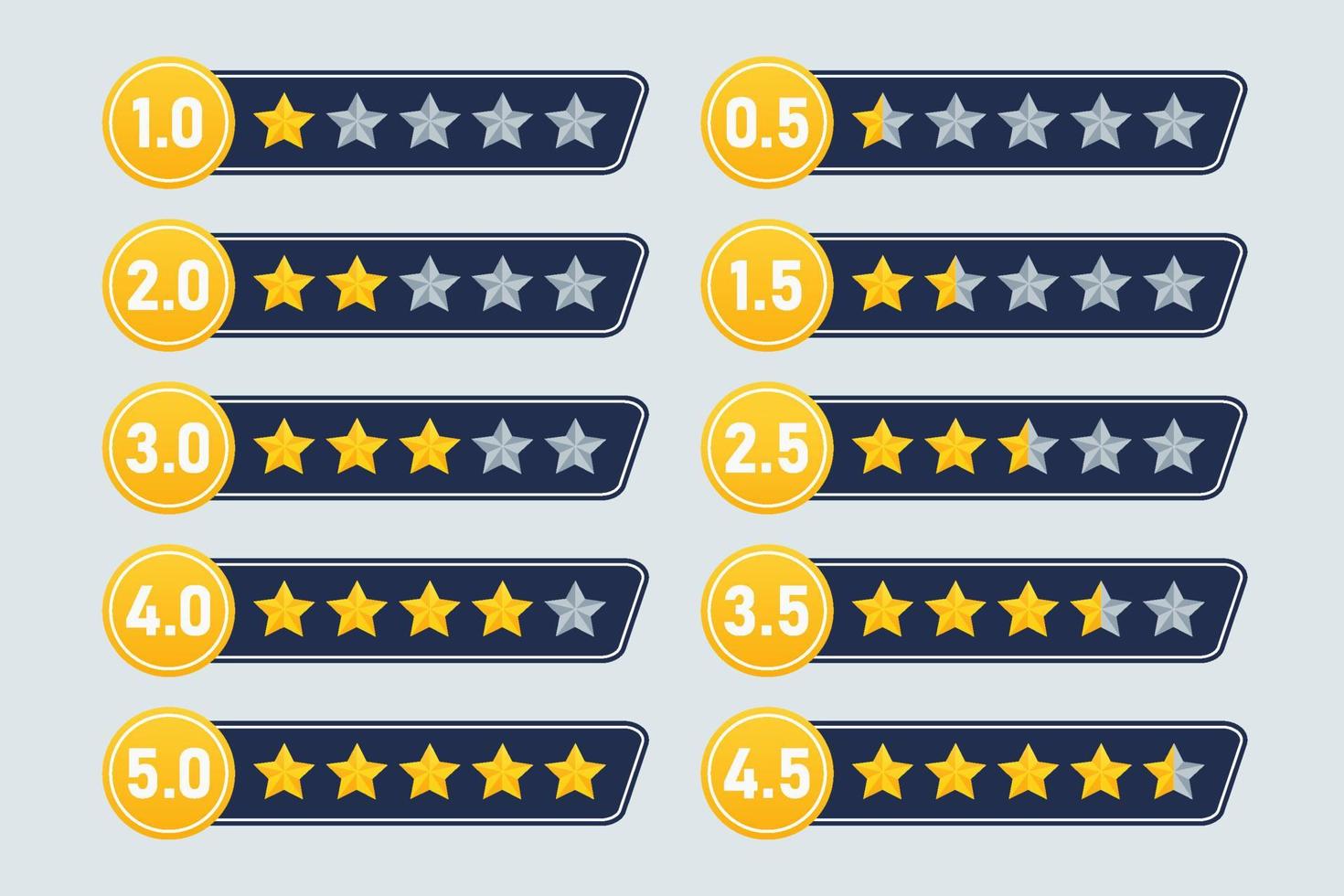 rating stars five review icon symbol quality product service customers feedback rate template design element vector