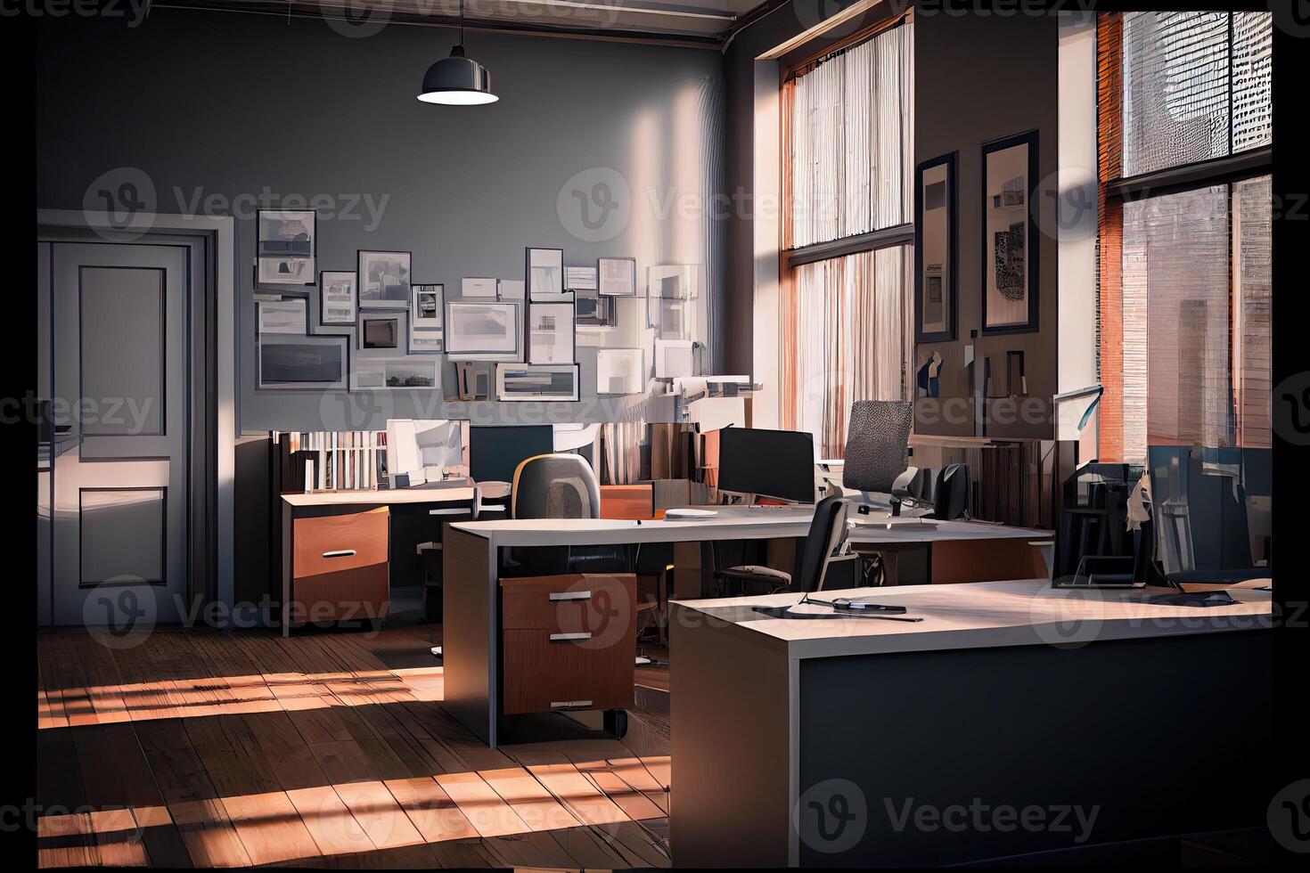 Architectural visualization of an office photo