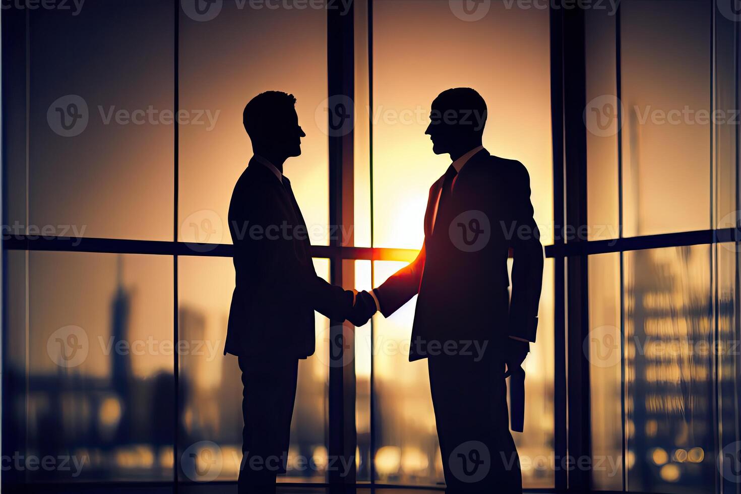 business people shaking hands photo