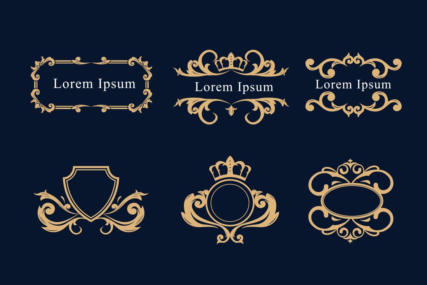 Luxury Logo template flourishes calligraphic elegant ornament lines. identity for Restaurant, Royalty, Boutique, Cafe, Hotel, Heraldic, Jewelry, Fashion and other vector
