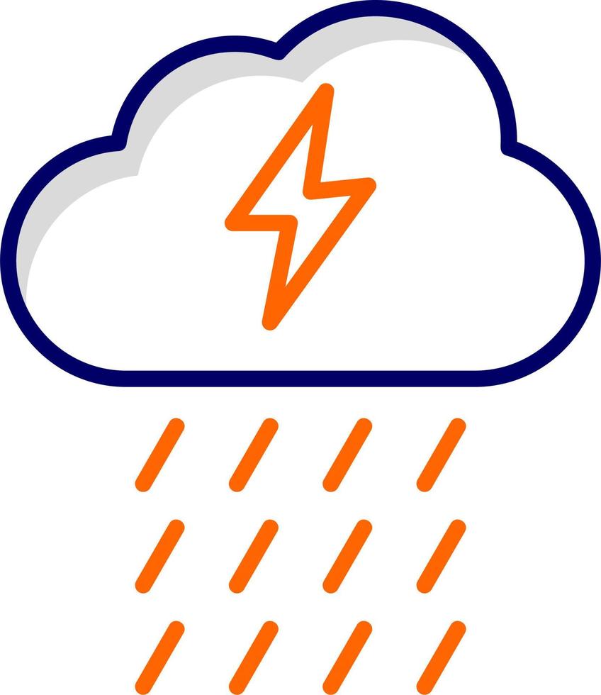 Rain Vector Icon